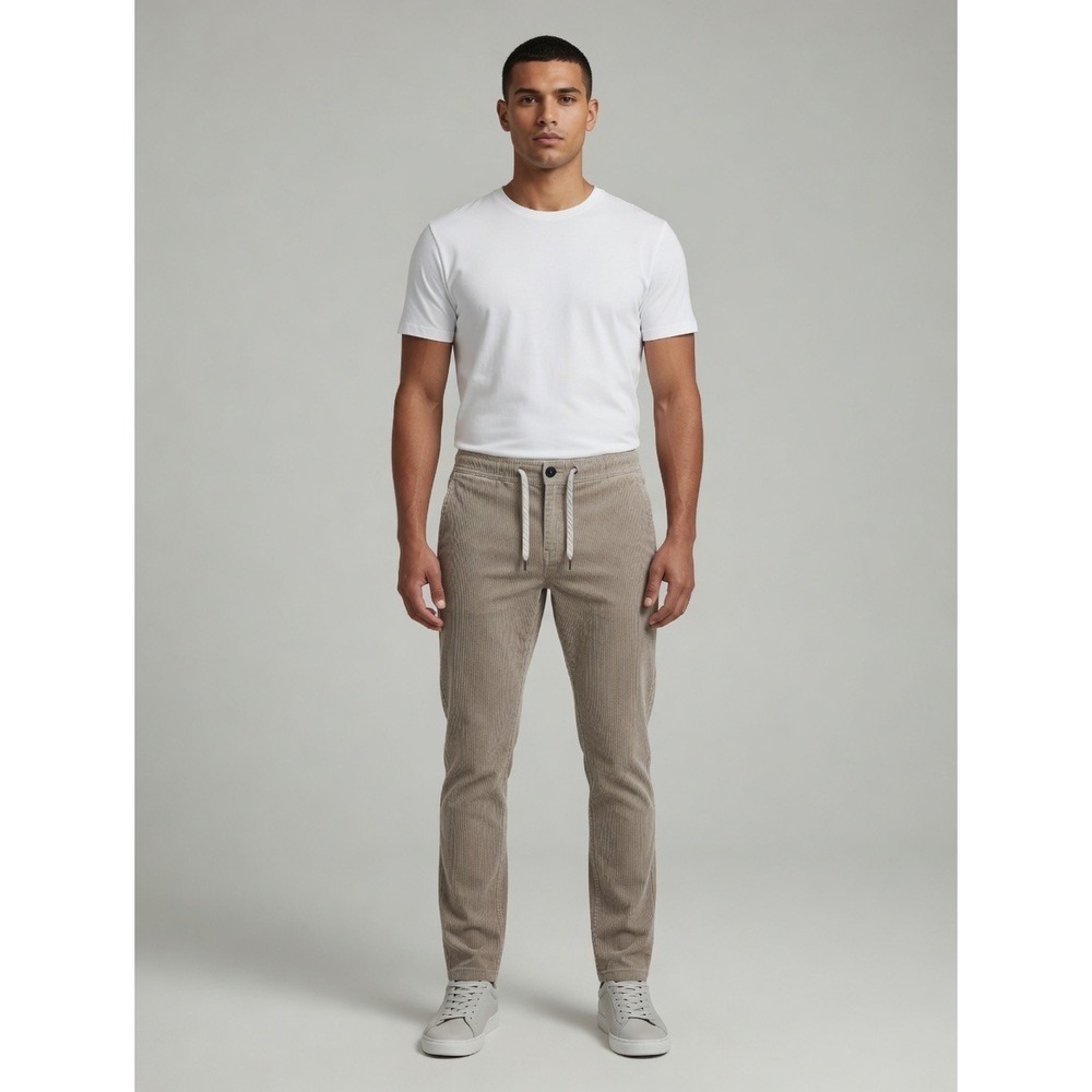 Vuori Optimist Cord Pant Mens Small Mushroom Brown Corduroy Slim Fit V440